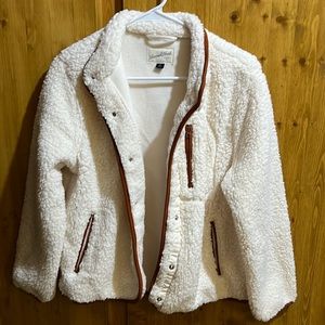 Universal Thread Sherpa Jacket - Cream/Brown